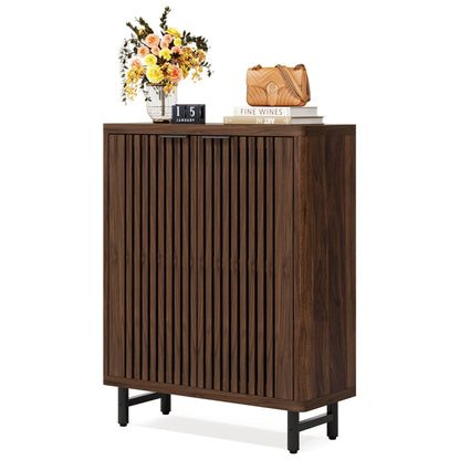 Meuble à chaussures avec porte pour entrée et salon, capacité de 24 paires