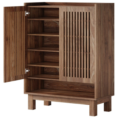 Meuble à chaussures avec porte pour entrée et salon, capacité de 24 paires