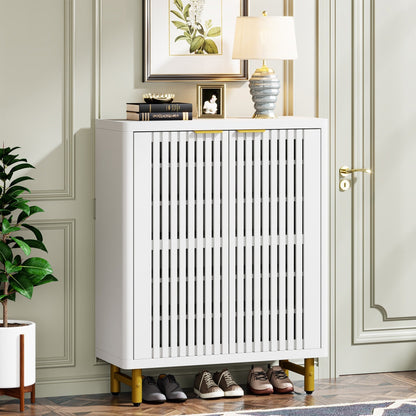 Meuble à chaussures avec porte pour entrée et salon, capacité de 24 paires