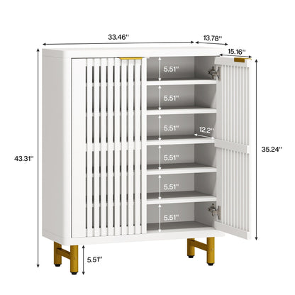 Meuble à chaussures avec porte pour entrée et salon, capacité de 24 paires