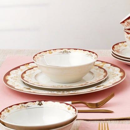 Service de table 24 pièces en porcelaine fine, pour 4 personnes, par Lorren Home Trends