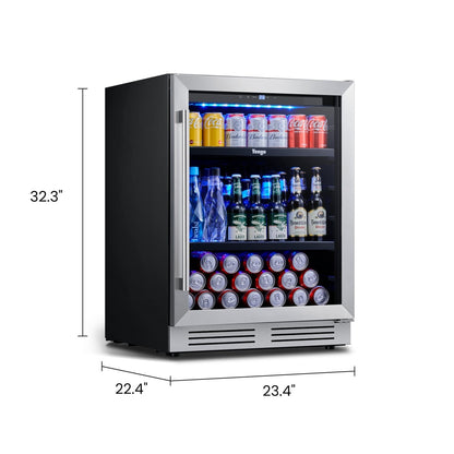 Réfrigérateur à boissons de 60 cm (24 pouces) - 140 canettes - pour sodas, vins et autres boissons - 60 cm (24 pouces)