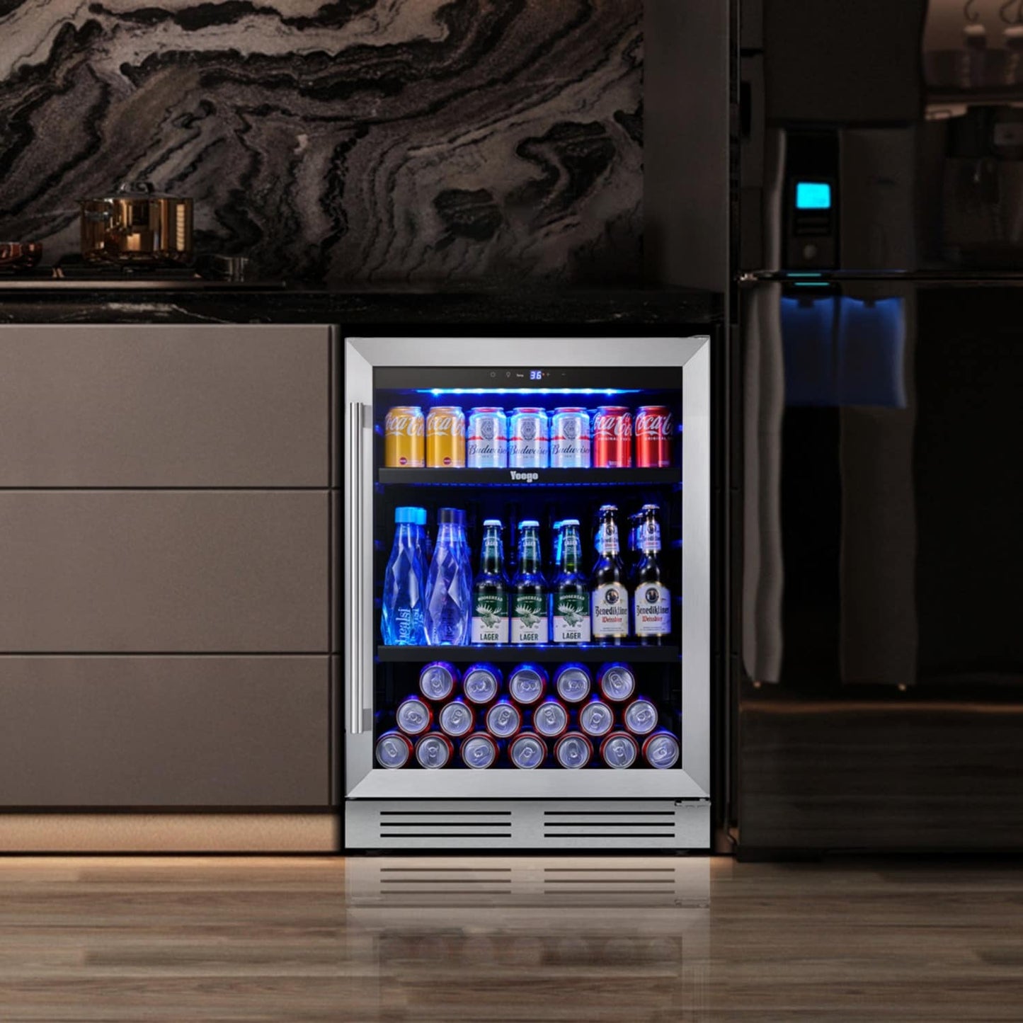 Réfrigérateur à boissons de 60 cm (24 pouces) - 140 canettes - pour sodas, vins et autres boissons - 60 cm (24 pouces)