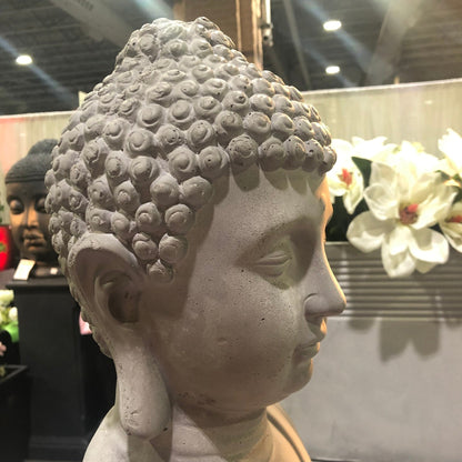 Statue de Bouddha méditant en béton léger de 65 cm (25,6 po)