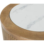 Table d'appoint Camdill - Marron clair/blanc