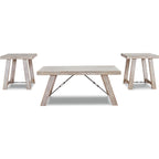 Tables Carynhurst (lot de 3) - Blanchi à la chaux