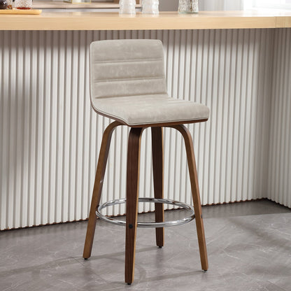 Tabourets de bar/hauts-sièges pivotants en simili cuir 26/29, lot de 2/3