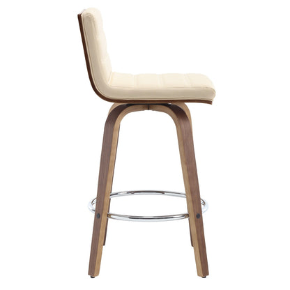 Tabourets de bar/hauts-sièges pivotants en simili cuir 26/29, lot de 2/3