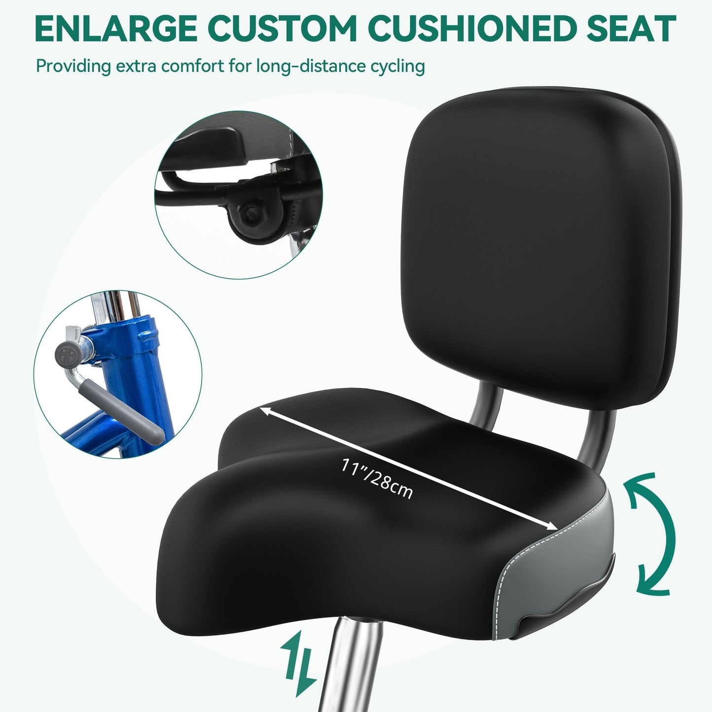 Vélos tricycle 3 roues pour adultes 26 pouces, 7 vitesses