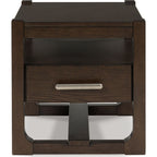 Table d'appoint Breckington - Marron foncé