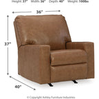 Fauteuil inclinable et berçant Bolsena - Caramel