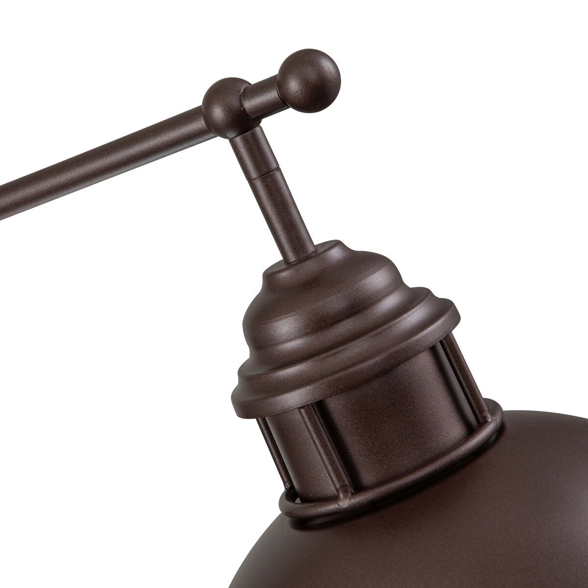 Suspension à 3 lumières à dôme de style industriel et rustique, en métal, pour îlot de cuisine, finition bronze huilé.