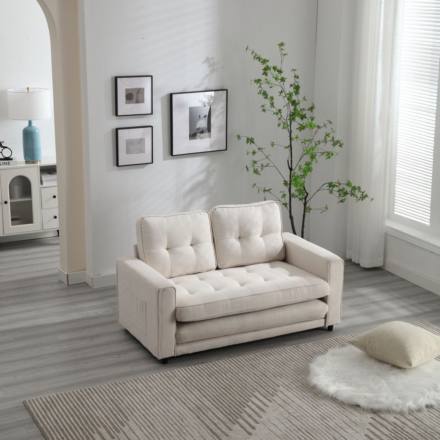 Canapé-lit convertible 3 positions