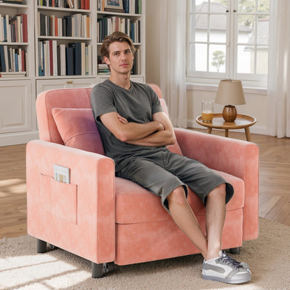 Canapé-lit convertible 3-en-1, canapé-lit escamotable, lit pliant convertible pour salon.