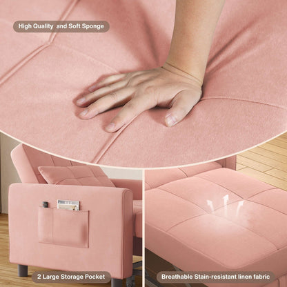 Canapé-lit convertible 3-en-1, canapé-lit escamotable, lit pliant convertible pour salon.