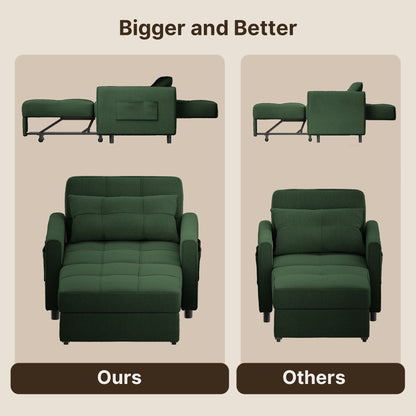 Canapé-lit convertible 3-en-1, canapé-lit escamotable, lit pliant convertible pour salon.