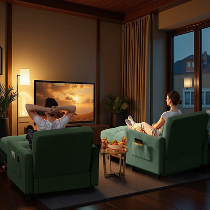 Canapé-lit convertible 3-en-1, canapé-lit escamotable, lit pliant convertible pour salon.