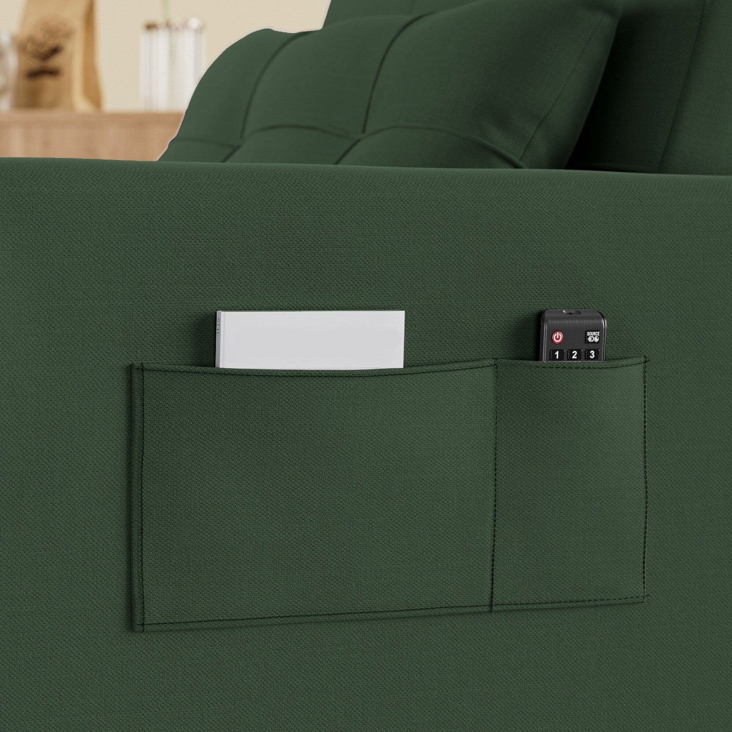 Canapé-lit convertible 3-en-1, canapé-lit escamotable, lit pliant convertible pour salon.