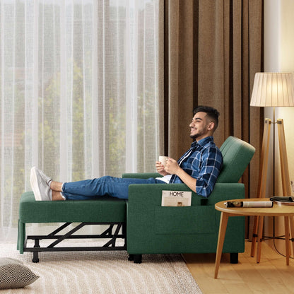 Canapé-lit convertible 3-en-1, canapé-lit escamotable, lit pliant convertible pour salon.