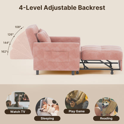 Canapé-lit convertible 3-en-1, canapé-lit escamotable, lit pliant convertible pour salon.