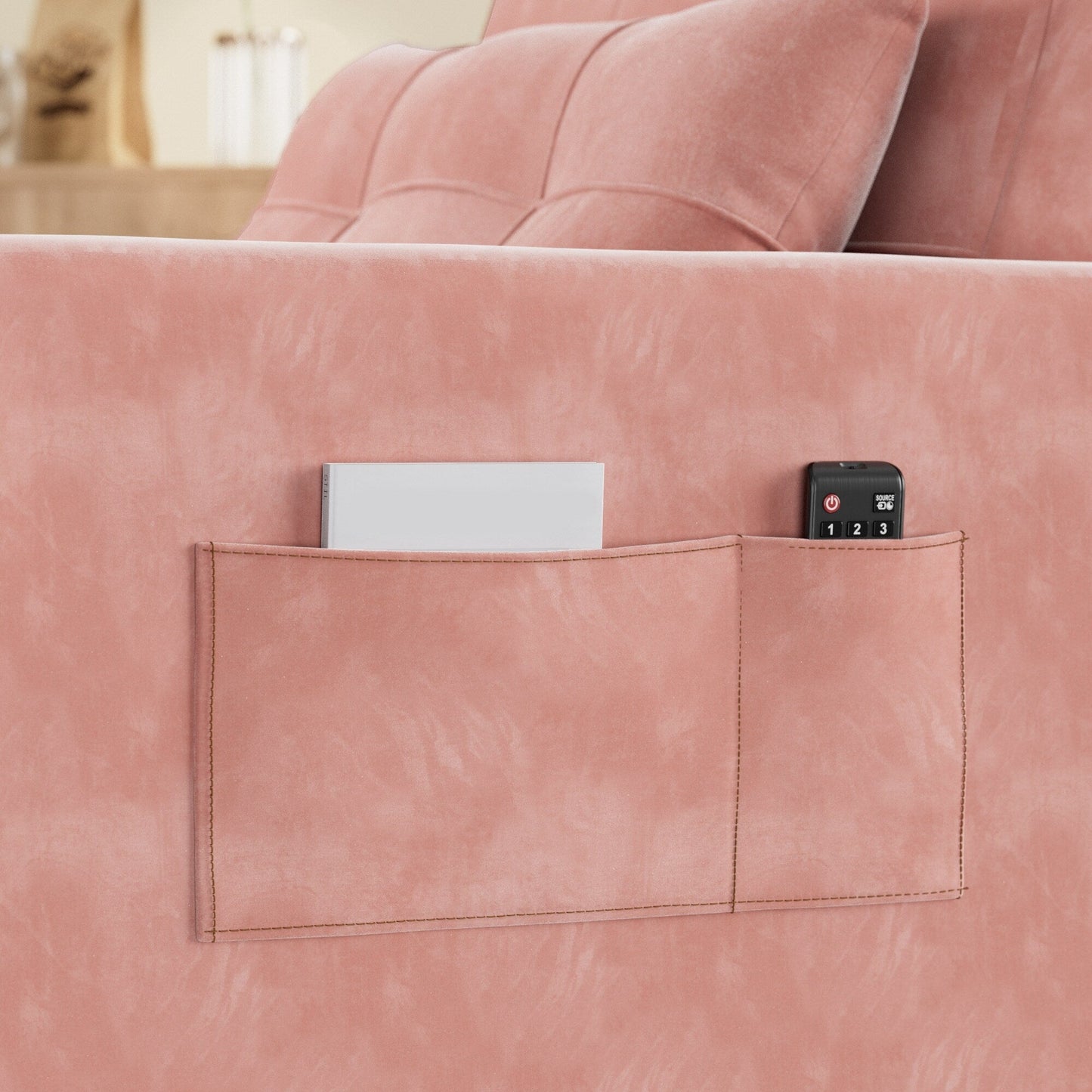 Canapé-lit convertible 3-en-1, canapé-lit escamotable, lit pliant convertible pour salon.