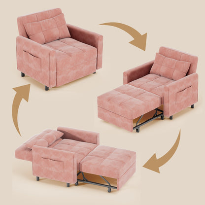 Canapé-lit convertible 3-en-1, canapé-lit escamotable, lit pliant convertible pour salon.