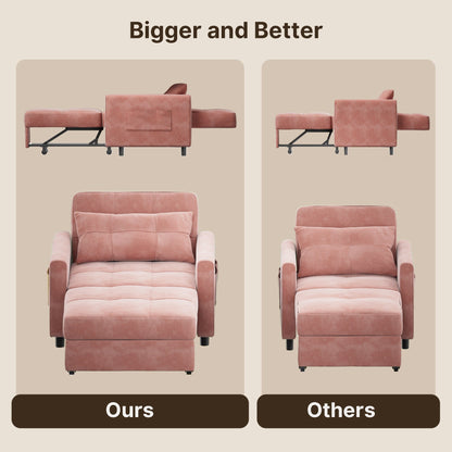 Canapé-lit convertible 3-en-1, canapé-lit escamotable, lit pliant convertible pour salon.