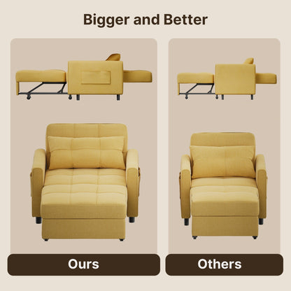 Canapé-lit convertible 3-en-1, canapé-lit escamotable, lit pliant convertible pour salon.