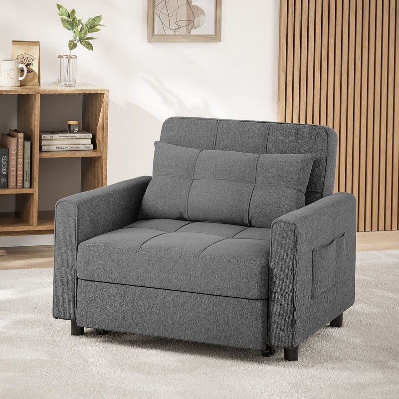 Canapé-lit convertible 3-en-1, canapé-lit escamotable, lit pliant convertible pour salon.