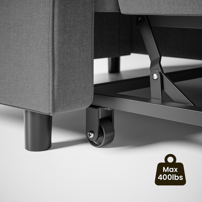 Canapé-lit convertible 3-en-1, canapé-lit escamotable, lit pliant convertible pour salon.