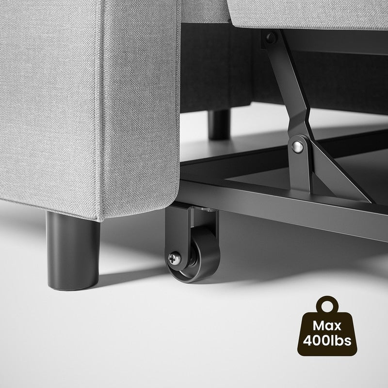 Canapé-lit convertible 3-en-1, canapé-lit escamotable, lit pliant convertible pour salon.