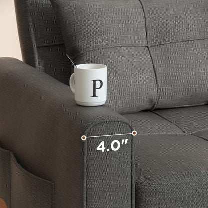 Canapé-lit convertible 3-en-1, canapé-lit escamotable, lit pliant convertible pour salon.