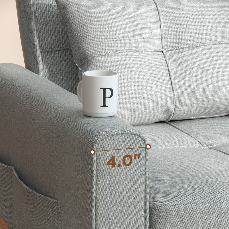 Canapé-lit convertible 3-en-1, canapé-lit escamotable, lit pliant convertible pour salon.