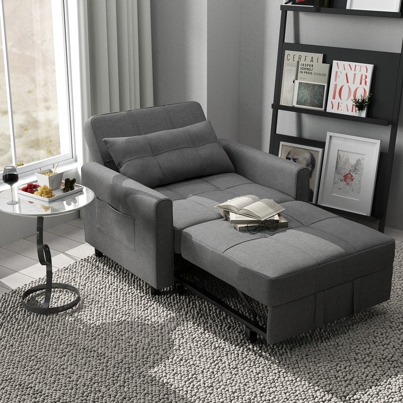 Canapé-lit convertible 3-en-1, canapé-lit escamotable, lit pliant convertible pour salon.