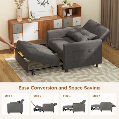 Canapé-lit convertible 3-en-1, canapé-lit escamotable, lit pliant convertible pour salon.