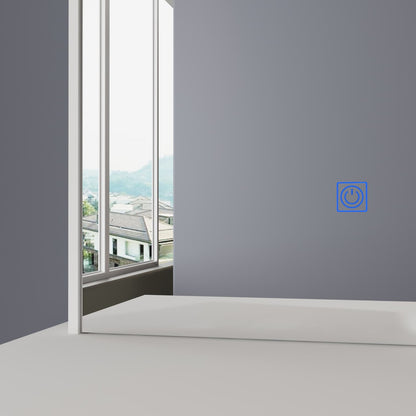 Ensemble coiffeuse et miroir de maquillage de 99,5 cm de large avec tabouret et miroir pour chambre.