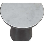 Table d'appoint Circularity - Blanc et bronze
