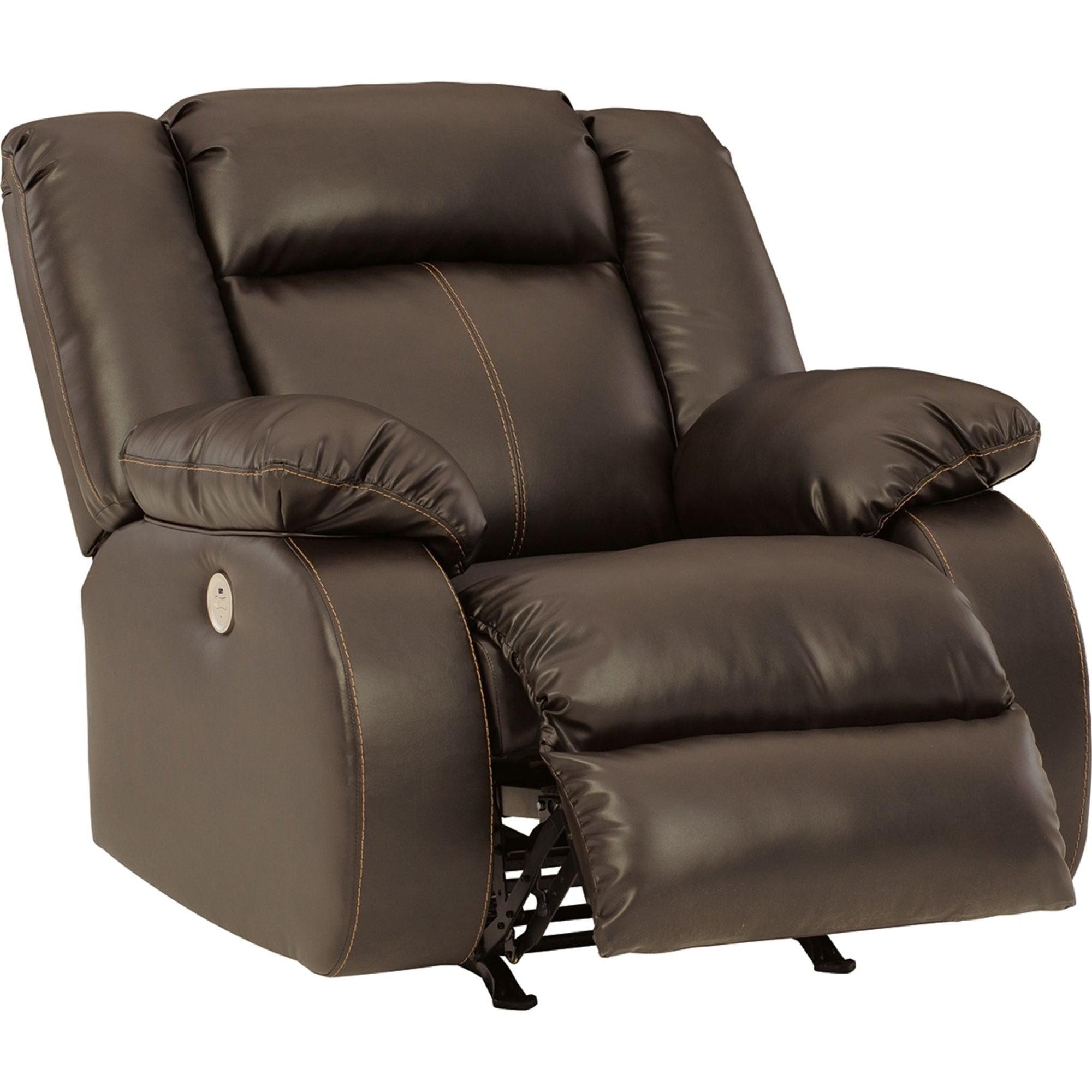 Fauteuil inclinable électrique à bascule Denoron - Chocolat