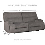 Canapé inclinable électrique Coombs - Anthracite