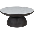 Table basse Circularity - Blanc et bronze