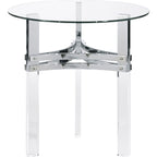 Table d'appoint Braddoni - Finition chromée