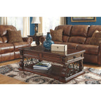 Table basse Alymere - Brun rustique