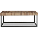 Table basse Bellwick - Naturel/Noir