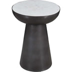 Table d'appoint Circularity - Blanc et bronze