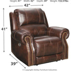 Fauteuil inclinable électrique Buncrana - Chocolat