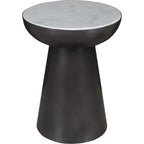 Table d'appoint Circularity - Blanc et bronze