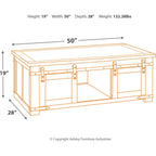 Table basse Budmore - Marron