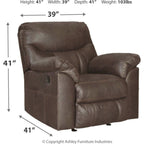 Fauteuil inclinable à bascule Boxberg - Teck