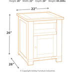 Table d'appoint Budmore - Marron