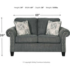 Causeuse Agleno - Anthracite